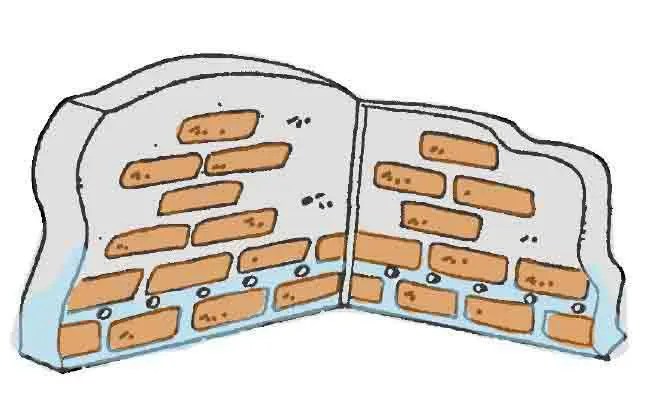 Assèchement des murs en briques